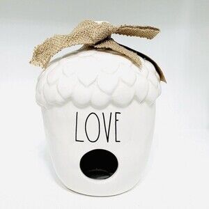 Rae Dunn Ceramic Birdhouse Love Home Decor